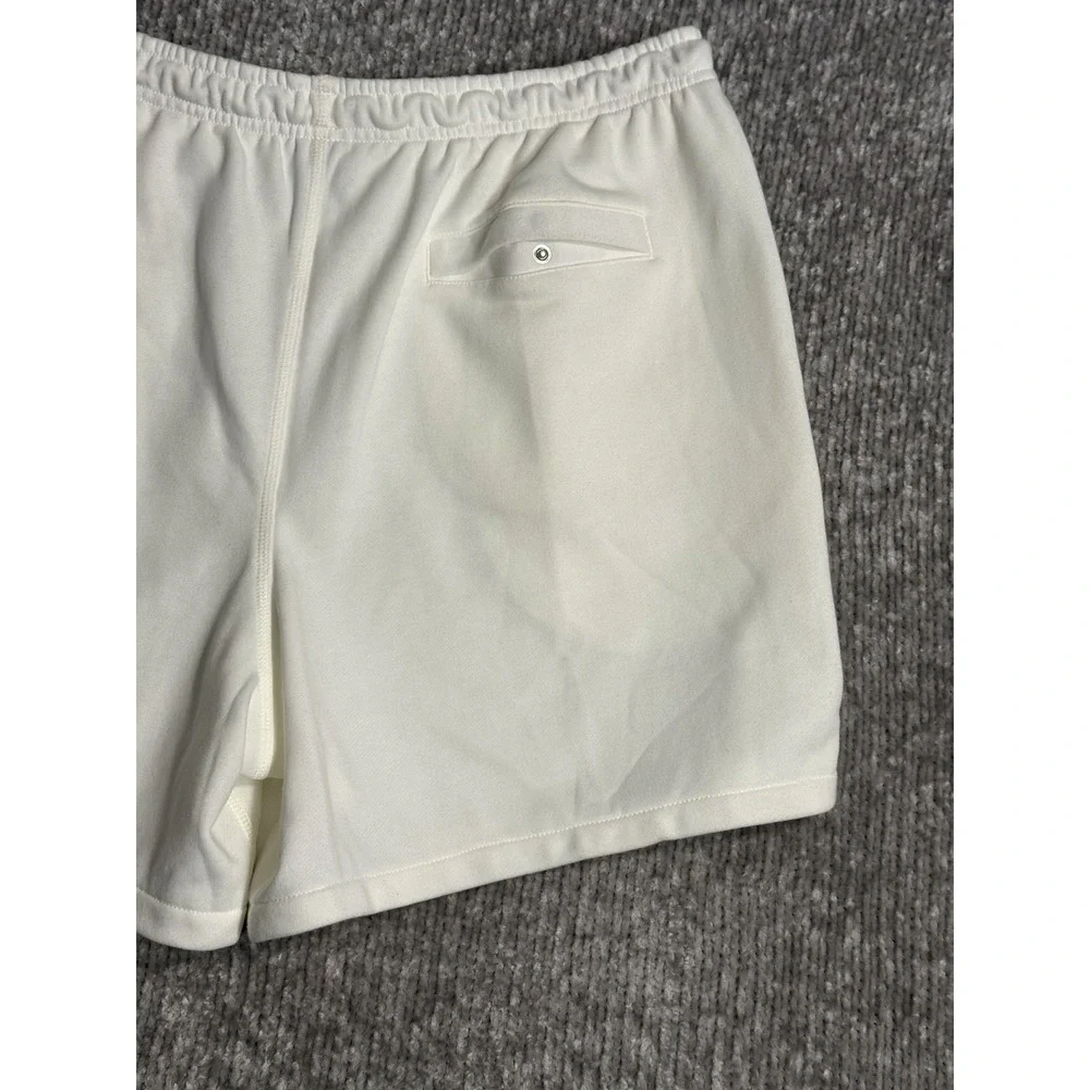 Nike Mens Club Lightweight French Terry Flow Shorts White L FN3520-133